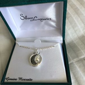Silver marcasita pendant NEW